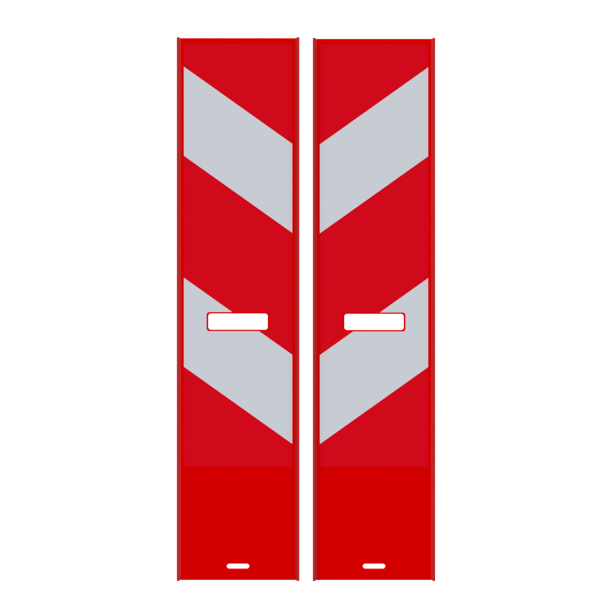 Traffic panel flat | film RA2/B | on both sides indicating right / left | red / white